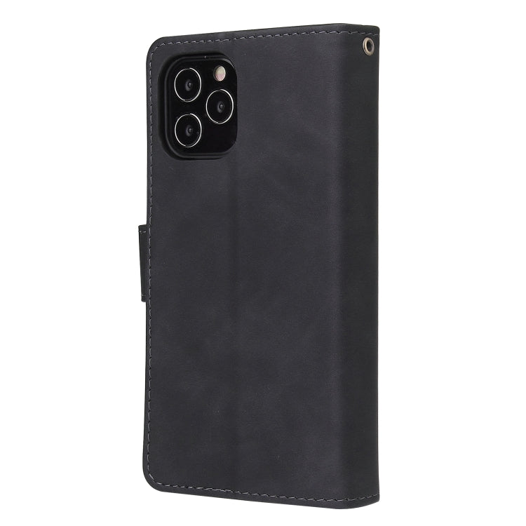 Multifunctional Retro Frosted Horizontal Flip Leather Case with Card Slot & Holder & Zipper Wallet & Photo Frame & Lanyard