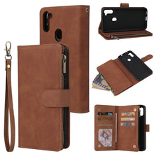 Load image into Gallery viewer, Multifunctional Retro Frosted Horizontal Flip Leather Case with Card Slot &amp; Holder &amp; Zipper Wallet &amp; Photo Frame &amp; Lanyard