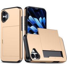 Load image into Gallery viewer, Shockproof Armor Phone Case with Card Slot, For iPhone Air, For iPhone 16 Pro Max, For iPhone 16 Pro, For iPhone 16 Plus