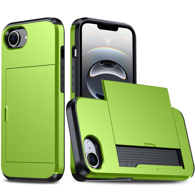 Shockproof Armor Phone Case with Card Slot, For iPhone 18, For iPhone 18 Pro, For iPhone 18 Pro Max, For iPhone 17e / 16e