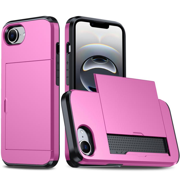 Shockproof Armor Phone Case with Card Slot, For iPhone 18, For iPhone 18 Pro, For iPhone 18 Pro Max, For iPhone 17e / 16e