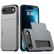 Load image into Gallery viewer, Shockproof Armor Phone Case with Card Slot, For iPhone Air, For iPhone 16 Pro Max, For iPhone 16 Pro, For iPhone 16 Plus