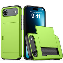 Load image into Gallery viewer, Shockproof Armor Phone Case with Card Slot, For iPhone Air, For iPhone 16 Pro Max, For iPhone 16 Pro, For iPhone 16 Plus