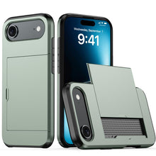 Load image into Gallery viewer, Shockproof Armor Phone Case with Card Slot, For iPhone Air, For iPhone 16 Pro Max, For iPhone 16 Pro, For iPhone 16 Plus