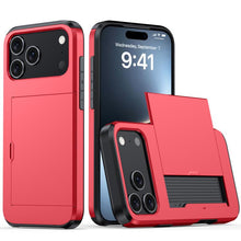 Load image into Gallery viewer, Shockproof Armor Phone Case with Card Slot, For iPhone 17 Pro Max, For iPhone 17 Pro, For iPhone 17, For iPhone Air