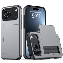 Load image into Gallery viewer, Shockproof Armor Phone Case with Card Slot, For iPhone 17 Pro Max, For iPhone 17 Pro, For iPhone 17, For iPhone Air