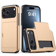 Load image into Gallery viewer, Shockproof Armor Phone Case with Card Slot, For iPhone 17 Pro Max, For iPhone 17 Pro, For iPhone 17, For iPhone Air