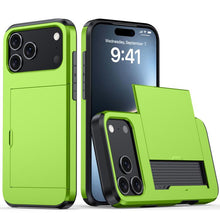 Load image into Gallery viewer, Shockproof Armor Phone Case with Card Slot, For iPhone 17 Pro Max, For iPhone 17 Pro, For iPhone 17, For iPhone Air