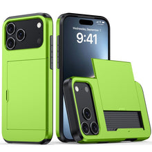 Load image into Gallery viewer, Shockproof Armor Phone Case with Card Slot, For iPhone 18, For iPhone 18 Pro, For iPhone 18 Pro Max, For iPhone 17e / 16e