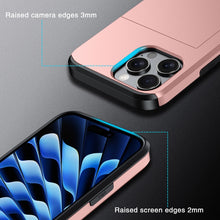 Load image into Gallery viewer, Shockproof Armor Phone Case with Card Slot, For iPhone Air, For iPhone 16 Pro Max, For iPhone 16 Pro, For iPhone 16 Plus