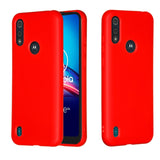 Pure Color Liquid Silicone Shockproof Full Coverage Protective Case, For Motorola Moto E6s (2020), For Xiaomi Redmi 9, For Xiaomi Redmi 9C