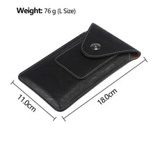 Load image into Gallery viewer, Elephant Texture Men Leisure Simple Universal Mobile Phone Waist Pack Leather Case with Card Slot, Suitable for 6.7-6.9 inch Smartphones, For iPhone 12 Pro Max