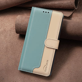 Color Matching RFID Anti-theft Leather Phone Case, For iPhone 17e / 16e, For iPhone 17 Pro Max, For iPhone 17 Pro, For iPhone 17, For iPhone Air, For iPhone 16 Pro Max, For iPhone 16 Pro, For iPhone 16 Plus, For iPhone 16