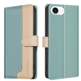 Color Matching RFID Anti-theft Leather Phone Case, For iPhone 17e / 16e, For iPhone 17 Pro Max, For iPhone 17 Pro, For iPhone 17, For iPhone Air, For iPhone 16 Pro Max, For iPhone 16 Pro, For iPhone 16 Plus, For iPhone 16