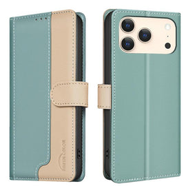 Color Matching RFID Anti-theft Leather Phone Case, For iPhone 18 Pro/17 Pro, For iPhone 18 Pro Max/17 Pro Max, For iPhone 17e / 16e, For iPhone 17, For iPhone Air, For iPhone 16 Pro Max, For iPhone 16 Pro, For iPhone 16 Plus, For iPhone 16