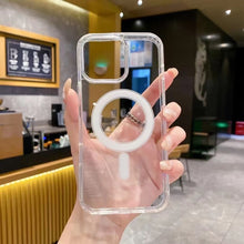 Load image into Gallery viewer, Large Hole Camera MagSafe Magnetic Clear Acrylic TPU Case, For iPhone 18 Pro, For iPhone 18 Pro Max, For iPhone 17 Pro Max, For iPhone 17 Pro, For iPhone 17, For iPhone 17 Air, For iPhone 16 Pro Max, For iPhone 16 Pro, For iPhone 16 Plus, For iPhone 16