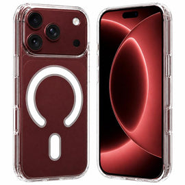 Large Hole Camera MagSafe Magnetic Clear Acrylic TPU Case, For iPhone 18 Pro, For iPhone 18 Pro Max, For iPhone 17 Pro Max, For iPhone 17 Pro, For iPhone 17, For iPhone 17 Air, For iPhone 16 Pro Max, For iPhone 16 Pro, For iPhone 16 Plus, For iPhone 16