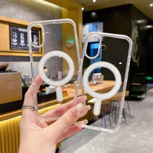 Load image into Gallery viewer, Large Hole Camera MagSafe Magnetic Clear Acrylic TPU Case, For iPhone 18 Pro, For iPhone 18 Pro Max, For iPhone 17 Pro Max, For iPhone 17 Pro, For iPhone 17, For iPhone 17 Air, For iPhone 16 Pro Max, For iPhone 16 Pro, For iPhone 16 Plus, For iPhone 16