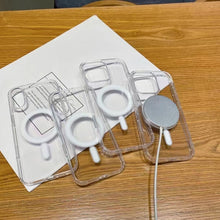 Load image into Gallery viewer, Large Hole Camera MagSafe Magnetic Clear Acrylic TPU Case, For iPhone 18 Pro, For iPhone 18 Pro Max, For iPhone 17 Pro Max, For iPhone 17 Pro, For iPhone 17, For iPhone 17 Air, For iPhone 16 Pro Max, For iPhone 16 Pro, For iPhone 16 Plus, For iPhone 16