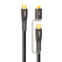 Load image into Gallery viewer, REMAX RC-C165 Prime 1.2m 60W Type-C to Type-C + 8 Pin Braided Fast Charging Cable, RC-C165