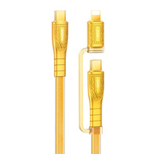 Load image into Gallery viewer, REMAX RC-C165 Prime 1.2m 60W Type-C to Type-C + 8 Pin Braided Fast Charging Cable, RC-C165
