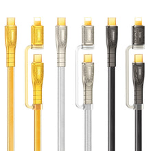 Load image into Gallery viewer, REMAX RC-C165 Prime 1.2m 60W Type-C to Type-C + 8 Pin Braided Fast Charging Cable, RC-C165