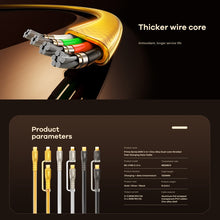 Load image into Gallery viewer, REMAX RC-C165 Prime 1.2m 60W Type-C to Type-C + 8 Pin Braided Fast Charging Cable, RC-C165