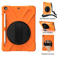 Load image into Gallery viewer, Shockproof Colorful Silicone + PC Protective Case with Holder &amp; Shoulder Strap &amp; Hand Strap &amp; Pen Slot, For iPad 10.2 2021 / 2020 / 2019, For Microsoft Surface Go 2