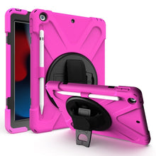 Load image into Gallery viewer, Shockproof Colorful Silicone + PC Protective Case with Holder &amp; Shoulder Strap &amp; Hand Strap &amp; Pen Slot, For iPad 10.2 2021 / 2020 / 2019, For Microsoft Surface Go 2