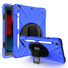 Load image into Gallery viewer, Shockproof Colorful Silicone + PC Protective Case with Holder &amp; Shoulder Strap &amp; Hand Strap &amp; Pen Slot, For iPad 10.2 2021 / 2020 / 2019, For Microsoft Surface Go 2