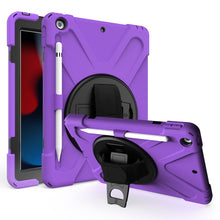 Load image into Gallery viewer, Shockproof Colorful Silicone + PC Protective Case with Holder &amp; Shoulder Strap &amp; Hand Strap &amp; Pen Slot, For iPad 10.2 2021 / 2020 / 2019, For Microsoft Surface Go 2