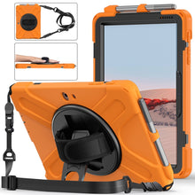 Load image into Gallery viewer, Shockproof Colorful Silicone + PC Protective Case with Holder &amp; Shoulder Strap &amp; Hand Strap &amp; Pen Slot, For iPad 10.2 2021 / 2020 / 2019, For Microsoft Surface Go 2