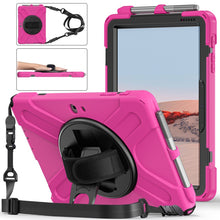 Load image into Gallery viewer, Shockproof Colorful Silicone + PC Protective Case with Holder &amp; Shoulder Strap &amp; Hand Strap &amp; Pen Slot, For iPad 10.2 2021 / 2020 / 2019, For Microsoft Surface Go 2