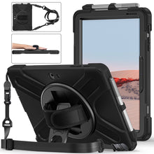 Load image into Gallery viewer, Shockproof Colorful Silicone + PC Protective Case with Holder &amp; Shoulder Strap &amp; Hand Strap &amp; Pen Slot, For iPad 10.2 2021 / 2020 / 2019, For Microsoft Surface Go 2