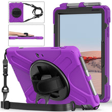 Load image into Gallery viewer, Shockproof Colorful Silicone + PC Protective Case with Holder &amp; Shoulder Strap &amp; Hand Strap &amp; Pen Slot, For iPad 10.2 2021 / 2020 / 2019, For Microsoft Surface Go 2