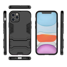 Load image into Gallery viewer, PC + TPU Shockproof Protective Case with Invisible Holder, For iPhone 12 / 12 Pro, For iPhone 12 mini, For OPPO Realme C11, For Vivo X50 Pro+, For Samsung Galaxy M01