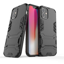 Load image into Gallery viewer, PC + TPU Shockproof Protective Case with Invisible Holder, For iPhone 12 / 12 Pro, For iPhone 12 mini, For OPPO Realme C11, For Vivo X50 Pro+, For Samsung Galaxy M01