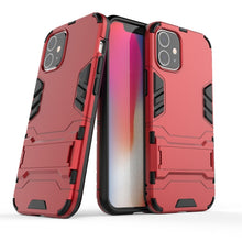 Load image into Gallery viewer, PC + TPU Shockproof Protective Case with Invisible Holder, For iPhone 12 / 12 Pro, For iPhone 12 mini, For OPPO Realme C11, For Vivo X50 Pro+, For Samsung Galaxy M01