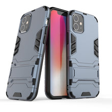 Load image into Gallery viewer, PC + TPU Shockproof Protective Case with Invisible Holder, For iPhone 12 / 12 Pro, For iPhone 12 mini, For OPPO Realme C11, For Vivo X50 Pro+, For Samsung Galaxy M01