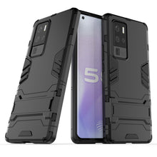 Load image into Gallery viewer, PC + TPU Shockproof Protective Case with Invisible Holder, For iPhone 12 / 12 Pro, For iPhone 12 mini, For OPPO Realme C11, For Vivo X50 Pro+, For Samsung Galaxy M01