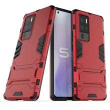 Load image into Gallery viewer, PC + TPU Shockproof Protective Case with Invisible Holder, For iPhone 12 / 12 Pro, For iPhone 12 mini, For OPPO Realme C11, For Vivo X50 Pro+, For Samsung Galaxy M01