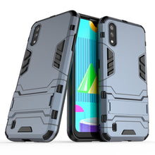 Load image into Gallery viewer, PC + TPU Shockproof Protective Case with Invisible Holder, For iPhone 12 / 12 Pro, For iPhone 12 mini, For OPPO Realme C11, For Vivo X50 Pro+, For Samsung Galaxy M01