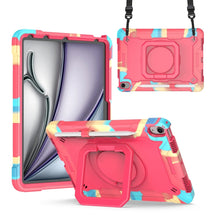 Load image into Gallery viewer, Handle Grip Holder Silicone Hybrid PC Tablet Case with Strap, For iPad Pro 11 2025 / 2024, For iPad Air 11 2026 / 2025 / 2024