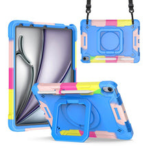 Load image into Gallery viewer, Handle Grip Holder Silicone Hybrid PC Tablet Case with Strap, For iPad Pro 11 2025 / 2024, For iPad Air 11 2026 / 2025 / 2024