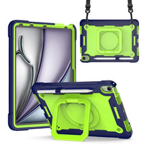 Load image into Gallery viewer, Handle Grip Holder Silicone Hybrid PC Tablet Case with Strap, For iPad Pro 11 2025 / 2024, For iPad Air 11 2026 / 2025 / 2024