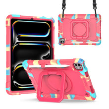Load image into Gallery viewer, Handle Grip Holder Silicone Hybrid PC Tablet Case with Strap, For iPad Pro 11 2025 / 2024, For iPad Air 11 2026 / 2025 / 2024