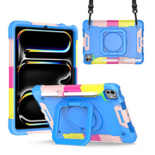 Load image into Gallery viewer, Handle Grip Holder Silicone Hybrid PC Tablet Case with Strap, For iPad Pro 11 2025 / 2024, For iPad Air 11 2026 / 2025 / 2024