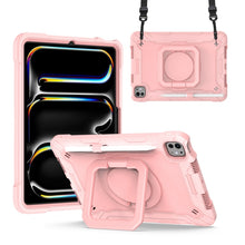 Load image into Gallery viewer, Handle Grip Holder Silicone Hybrid PC Tablet Case with Strap, For iPad Pro 11 2025 / 2024, For iPad Air 11 2026 / 2025 / 2024