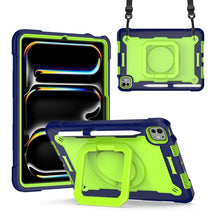 Load image into Gallery viewer, Handle Grip Holder Silicone Hybrid PC Tablet Case with Strap, For iPad Pro 11 2025 / 2024, For iPad Air 11 2026 / 2025 / 2024