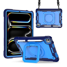 Load image into Gallery viewer, Handle Grip Holder Silicone Hybrid PC Tablet Case with Strap, For iPad Pro 11 2025 / 2024, For iPad Air 11 2026 / 2025 / 2024